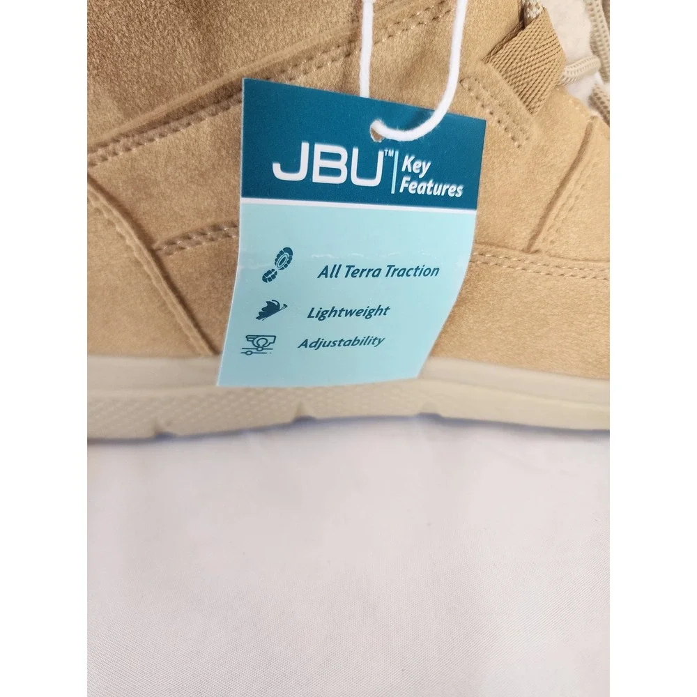 JBU by Jambu Freeze Tan Faux Fur Lined Winter Boots Womens 11 New All Terra Lace